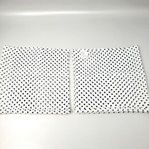 Set Of 2 Beige With Brown Polka-Dot Hankerchief Scarves